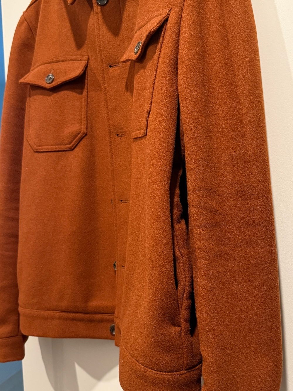 ASOS Rust Button-Front Shirt Jacket - Picture 3 of 5